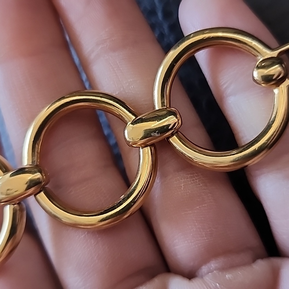 VTG Monet Gold and Black Women's Bracelet - Picture 5 of 8